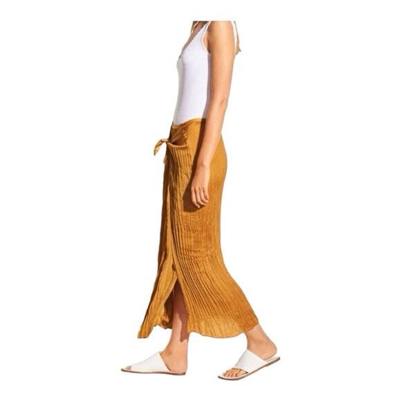 Vince Pleated Plisse Midi Skirt - Picture 5 of 12